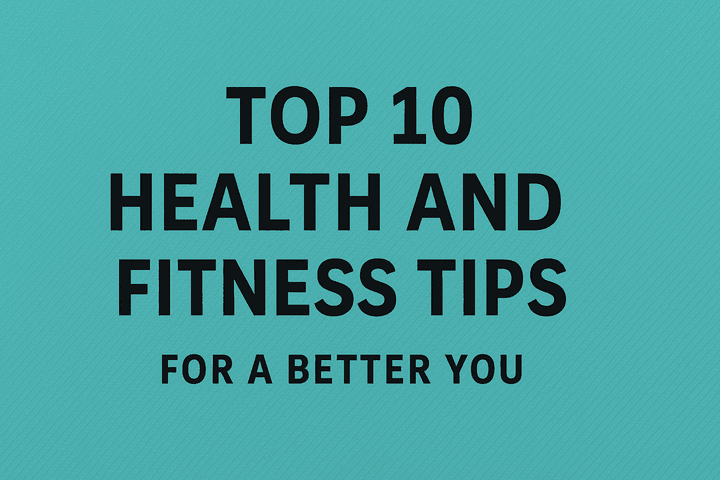 Top 10 Health and Fitness Tips for a Better You